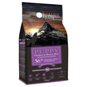בלק אולימפוס גורי כלבים מגזעים גדולים עוף ואורז חום 12 ק"ג