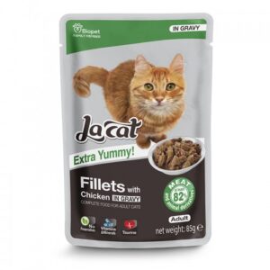 פאוץ נתחוני לה קט עם עוף ברוטב 85 גרם